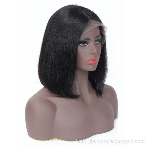 Bob Wigs Human Hair Hd Full Lace Front Wig Vendor Raw Brazilian Virgin Natural Human Hair Short Lace Bob Wigs For Black Women